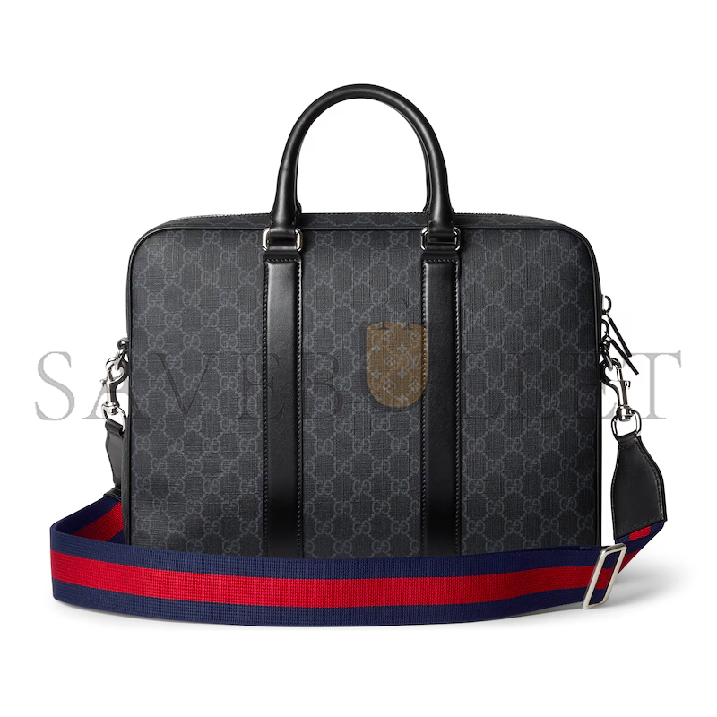 GUCCI GG BLACK MEDIUM BRIEFCASE ‎792077 (33*28*7cm)